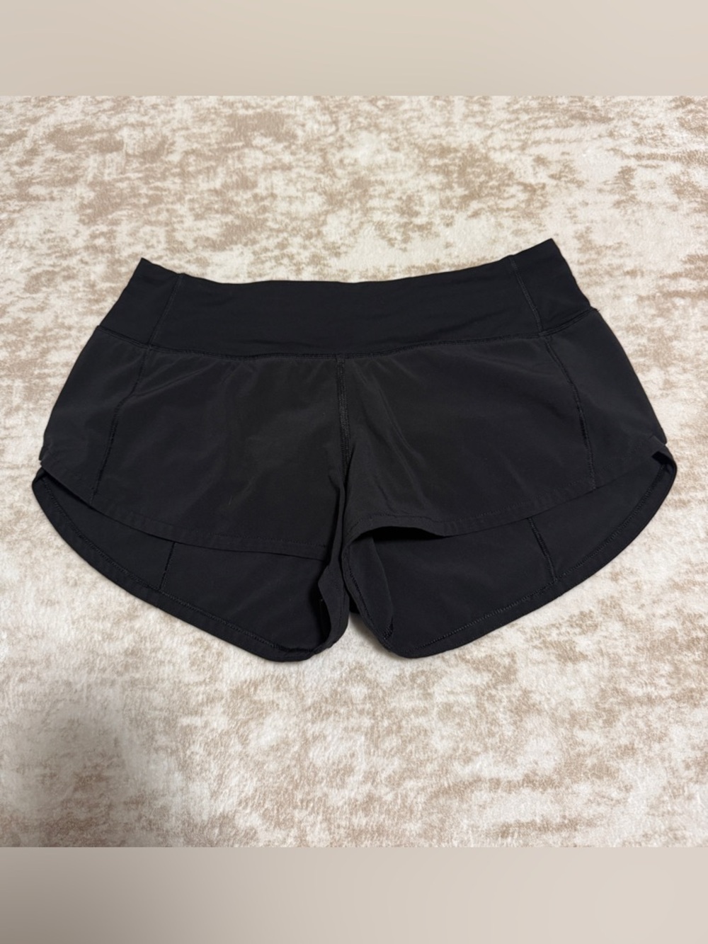 Lululemon Speed Up Shorts 2.5” Low Rise Black Size 2